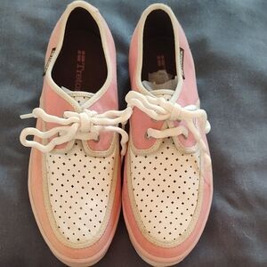 Reebok Pink and White Casual Sneakers
